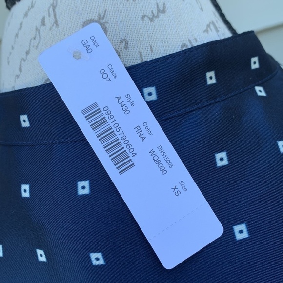 J Crew Drapey In Ratti Blue Red Geometric Print Long Sleeve High Low Tunic - Picture 10 of 16